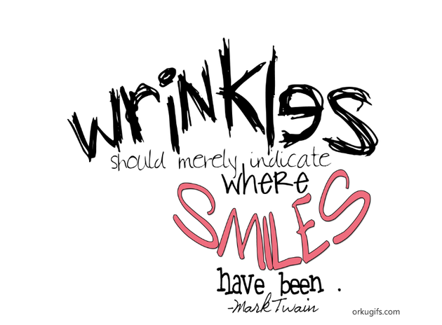 Mark Twain on Wrinkles and Smiles