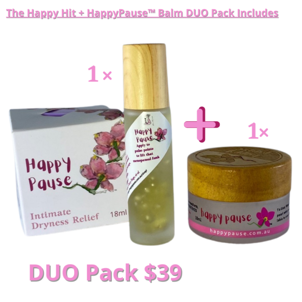 The Happy Hit Vaginal dryness aromatherapy menopause relief